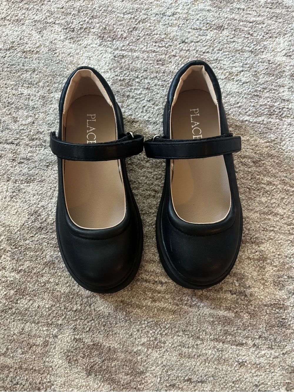 The Children's Place Black Mary Jane Flats with Adjustable Strap